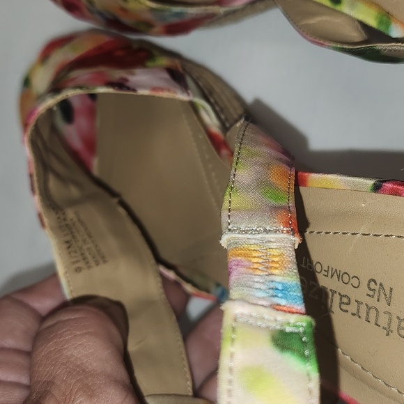 Naturalizer N5 Comfort bright colorful Lulianna espadrille sandals sz 9.5 - Picture 6 of 11